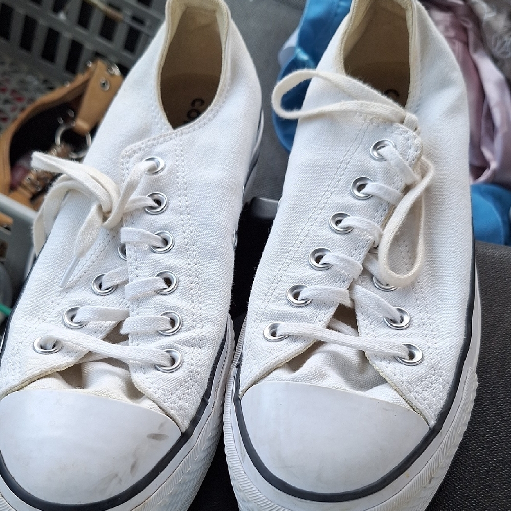 Converse Off-White Canvas Sneakers